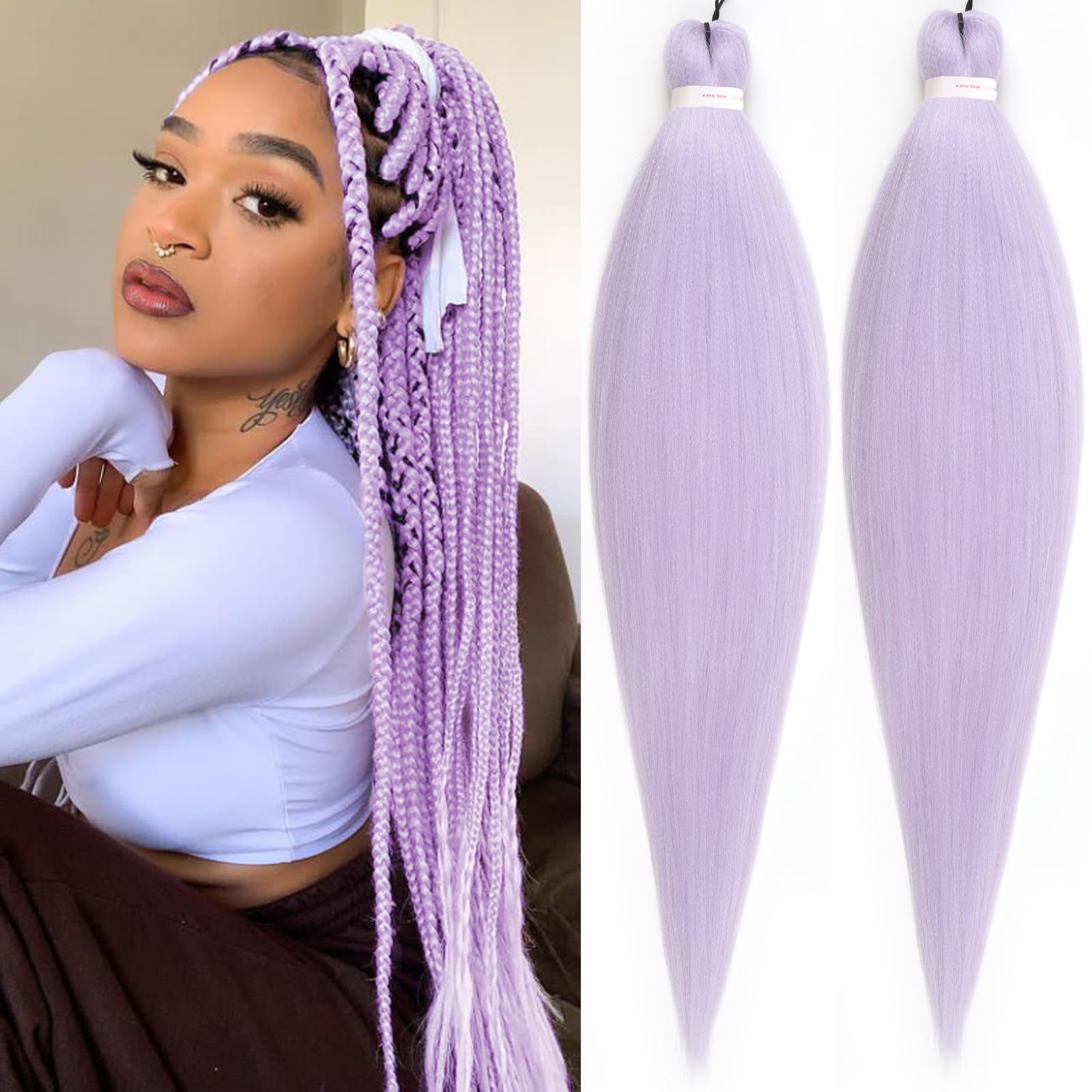 Amazon.com : Unionbeauty Pre Stretched Braiding Hair 26 Inch 2